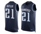 Tennessee Titans #21 Malcolm Butler Limited Navy Blue Player Name & Number Tank Top NFL Jersey
