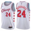 Nike Chicago Bulls #24 Lauri Markkanen Swingman White NBA Jersey - City Edition