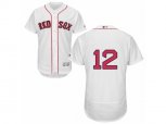 Boston Red Sox #12 Brock Holt White Flexbase Authentic Collection MLB Jersey
