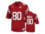 Men's Nebraska Cornhuskers Kenny Bell #80 College Football Jersey - Red