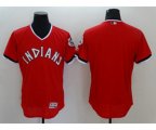 Cleveland Indians Blank Majestic Red Flexbase Authentic Collection Cooperstown Jersey