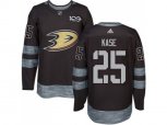 Adidas Anaheim Ducks #25 Ondrej Kase Black 1917-2017 100th Anniversary Stitched NHL Jersey