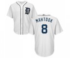 Detroit Tigers #8 Mikie Mahtook Replica White Home Cool Base Baseball Jersey