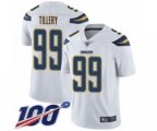 Los Angeles Chargers #99 Jerry Tillery White Vapor Untouchable Limited Player 100th Season Football Jersey