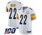 Pittsburgh Steelers #22 Steven Nelson White Vapor Untouchable Limited Player 100th Season Football Jersey