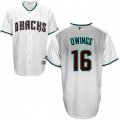 Arizona Diamondbacks #16 Chris Owings Replica White Capri Cool Base MLB Jersey