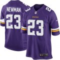 Minnesota Vikings #23 Terence Newman Game Purple Team Color NFL Jersey