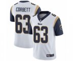 Los Angeles Rams #63 Austin Corbett White Vapor Untouchable Limited Player Football Jersey