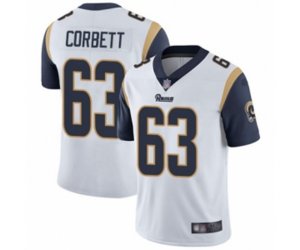 Los Angeles Rams #63 Austin Corbett White Vapor Untouchable Limited Player Football Jersey