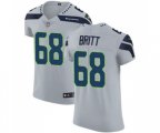Seattle Seahawks #68 Justin Britt Grey Alternate Vapor Untouchable Elite Player Football Jersey