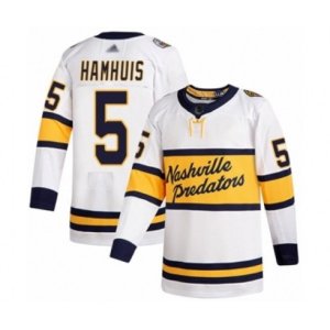 Nashville Predators #5 Dan Hamhuis Authentic White 2020 Winter Classic Hockey Jersey