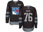 Adidas New York Rangers #76 Brady Skjei Black 1917-2017 100th Anniversary Stitched NHL Jersey