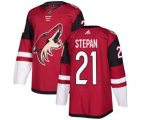 Arizona Coyotes #21 Derek Stepan Authentic Burgundy Red Home Hockey Jersey