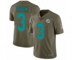 Miami Dolphins #3 Josh Rosen Limited Olive 2017 Salute to Service Football Jersey