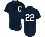 Cleveland Indians #22 Jason Kipnis Authentic Navy Blue 1902 Turn Back The Clock Baseball Jersey