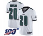 Philadelphia Eagles #20 Brian Dawkins White Vapor Untouchable Limited Player 100th Season Football Jersey