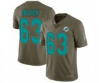 Miami Dolphins #63 Michael Deiter Limited Olive 2017 Salute to Service Football Jersey
