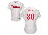 Philadelphia Phillies #30 Dave Cash White Red Strip Flexbase Authentic Collection MLB Jersey
