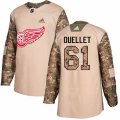 Detroit Red Wings #61 Xavier Ouellet Authentic Camo Veterans Day Practice NHL Jersey