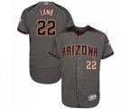 Arizona Diamondbacks #22 Jake Lamb Grey Road Authentic Collection Flex Base Baseball Jersey