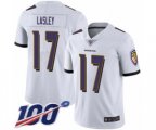 Baltimore Ravens #17 Jordan Lasley White Vapor Untouchable Limited Player 100th Season Football Jersey