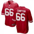 San Francisco 49ers #66 Tom Compton Nike Scarlet Vapor Limited Player Jersey