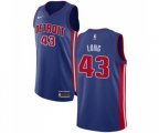 Detroit Pistons #43 Grant Long Authentic Royal Blue Road Basketball Jersey - Icon Edition