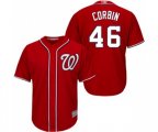 Washington Nationals #46 Patrick Corbin Replica Red Alternate 1 Cool Base Baseball Jersey