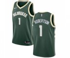 Milwaukee Bucks #1 Oscar Robertson Swingman Green Road NBA Jersey - Icon Edition