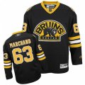 Boston Bruins #63 Brad Marchand Authentic Black Third NHL Jersey