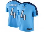 Tennessee Titans #4 Ryan Succop Limited Light Blue Rush Vapor Untouchable NFL Jersey