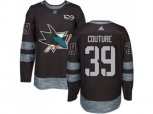 San Jose Sharks #39 Logan Couture Black 1917-2017 100th Anniversary Stitched NHL Jersey
