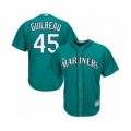 Seattle Mariners #45 Taylor Guilbeau Authentic Teal Green Alternate Cool Base Baseball Player Jersey