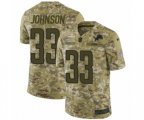 Detroit Lions #33 Kerryon Johnson Limited Camo 2018 Salute to Service NFL Jersey