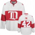 Detroit Red Wings #42 Martin Frk Premier White Third NHL Jersey
