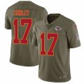 Kansas City Chiefs #17 Chris Conley Limited Olive 2017 Salute to Service NFL Jersey