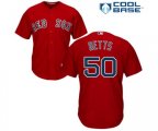 Boston Red Sox #50 Mookie Betts Replica Red Alternate Home Cool Base Baseball Jersey