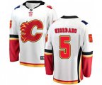 Calgary Flames #5 Mark Giordano Fanatics Branded White Away Breakaway Hockey Jersey