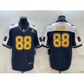 Dallas Cowboys #88 CeeDee Lamb Navy Gold Edition With 1960 Patch Limited Stitched Football Jersey