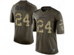 New England Patriots #24 Stephon Gilmore Limited Green Salute to Service NFL Jersey