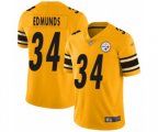 Pittsburgh Steelers #34 Terrell Edmunds Limited Gold Inverted Legend Football Jersey