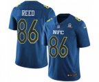 Washington Redskins #86 Jordan Reed Limited Blue 2017 Pro Bowl Football Jersey