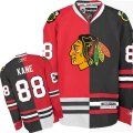 Chicago Blackhawks #88 Patrick Kane Premier Red Black Split Fashion NHL Jersey