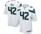 Seattle Seahawks #42 Delano Hill Game White Football Jersey