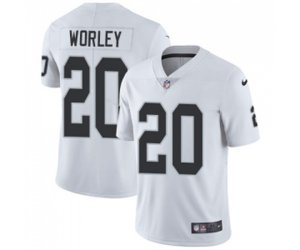 Oakland Raiders #20 Daryl Worley White Vapor Untouchable Limited Player Football Jersey