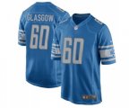 Detroit Lions #60 Graham Glasgow Game Light Blue Team Color Football Jersey