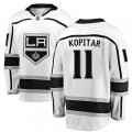 Los Angeles Kings #11 Anze Kopitar Authentic White Away Fanatics Branded Breakaway NHL Jersey