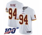 Washington Redskins #94 Da'Ron Payne White Vapor Untouchable Limited Player 100th Season Football Jersey