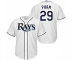 Tampa Bay Rays #29 Tommy Pham Replica White Home Cool Base Baseball Jersey