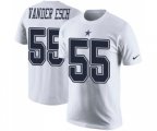Dallas Cowboys #55 Leighton Vander Esch White Rush Pride Name & Number T-Shirt